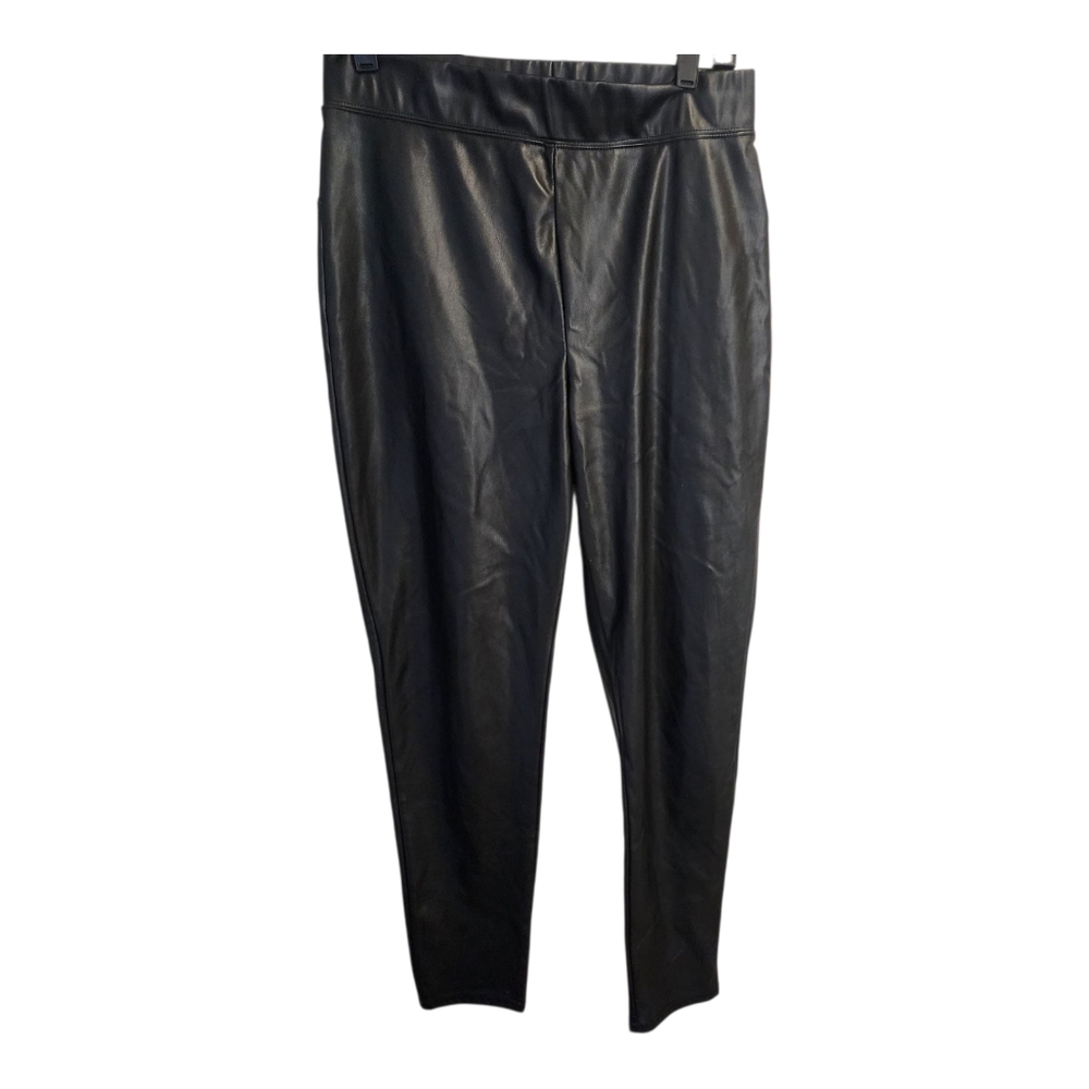 Thread & Others Womens Black Pleather Pants Size L